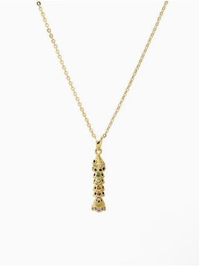 Adina Eden CZ Multi Color Fish Pendant Necklace